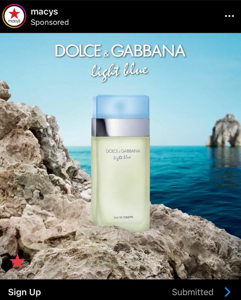 Dolce & Gabbana Light Blue Fragrance sample