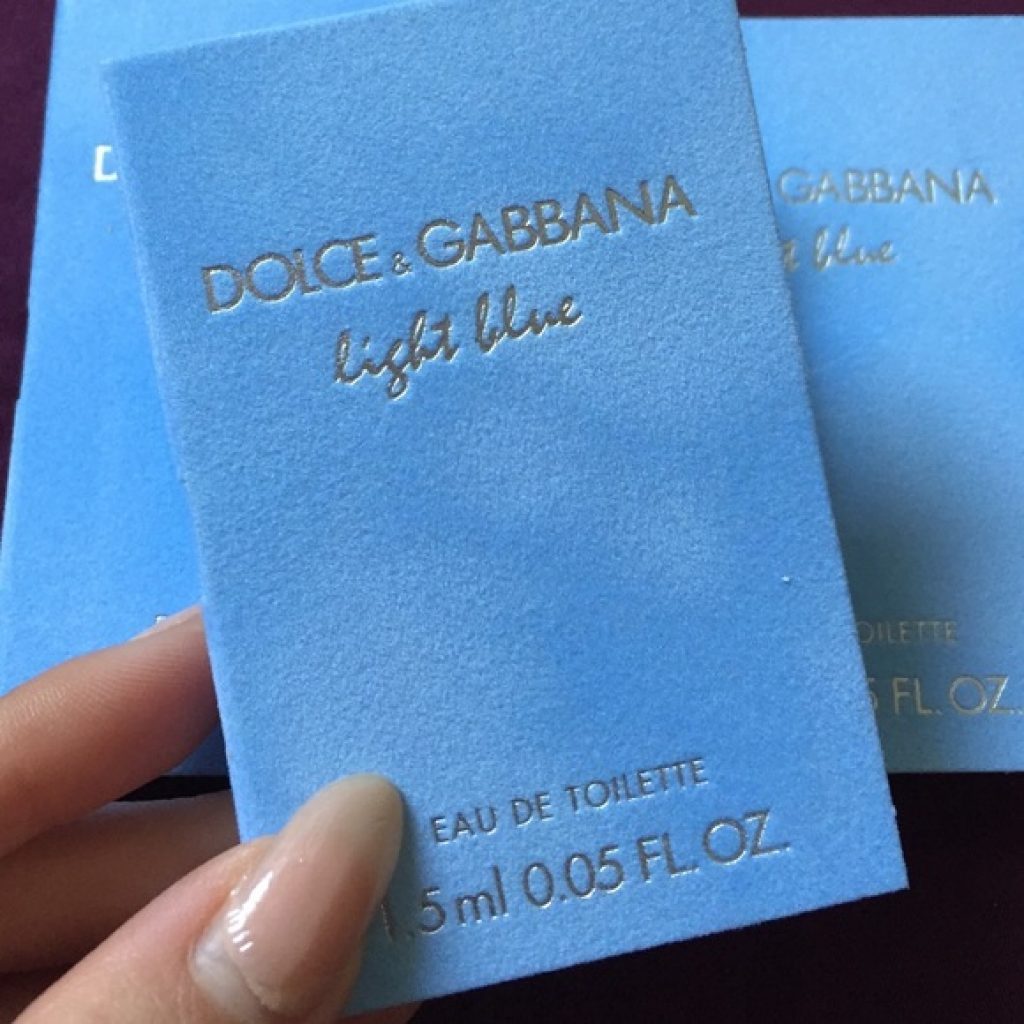 dolce and gabbana light blue sample