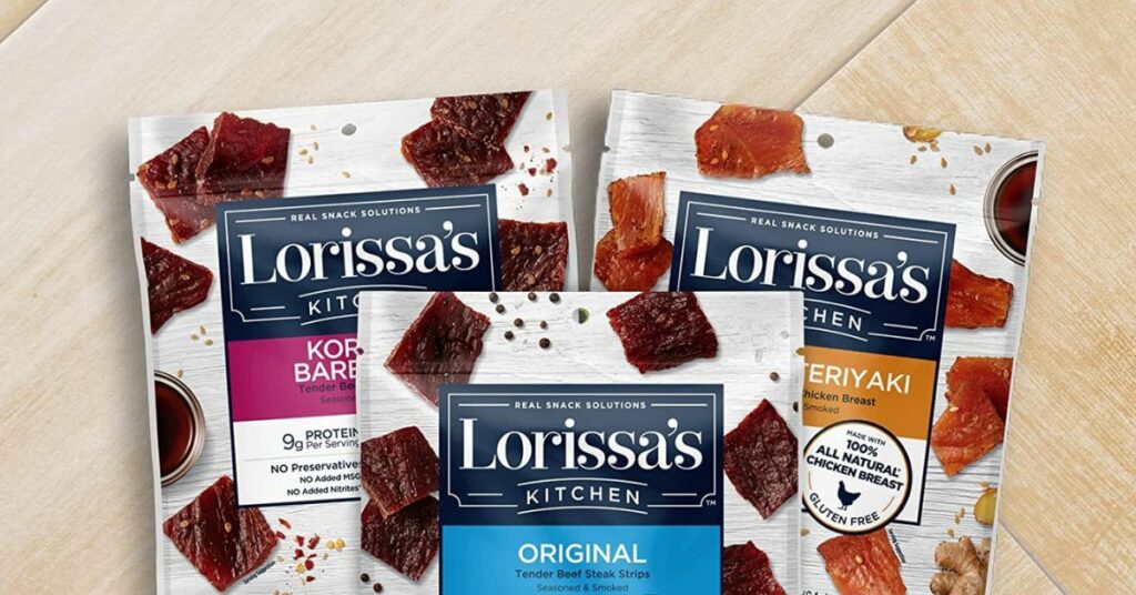 Lorissa’s Kitchen Meat Snacks sample