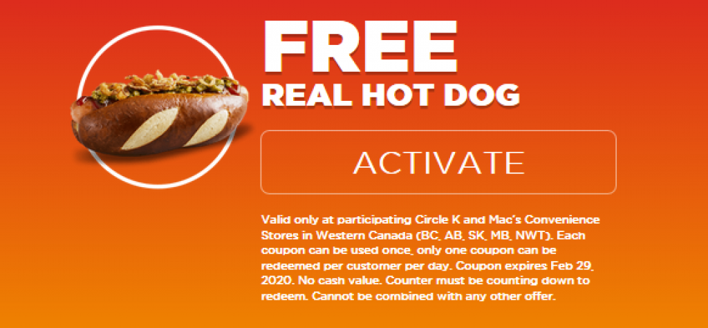 Get FREE Bubly, Real Hot Dog, Coffee, Froster or Swirl at Circle K with