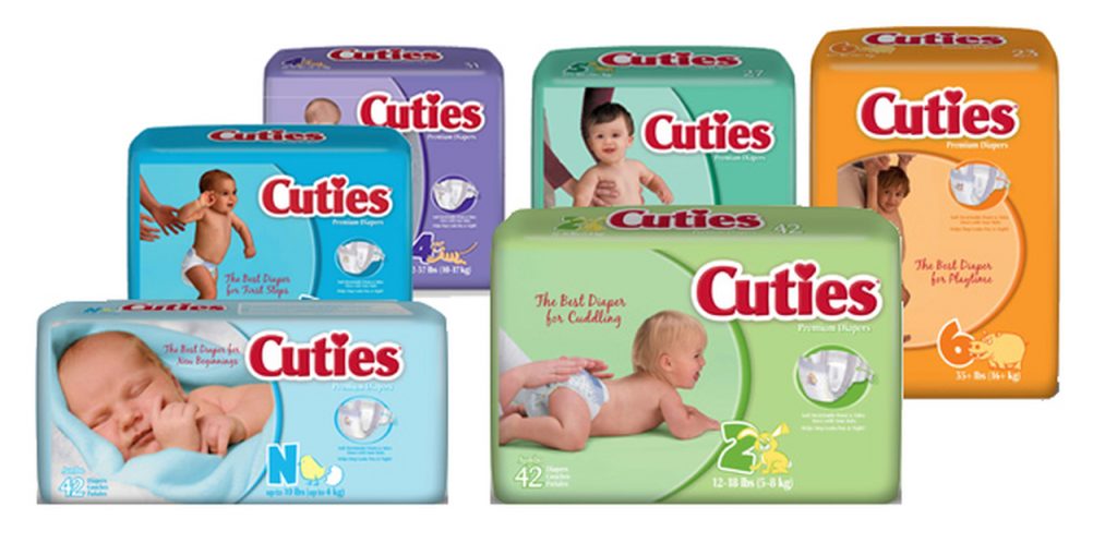 receive free cuties diapers by mail