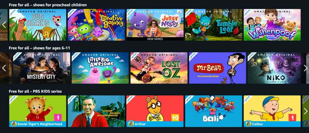 Stream Amazon Prime Kids for FREE without membership during the