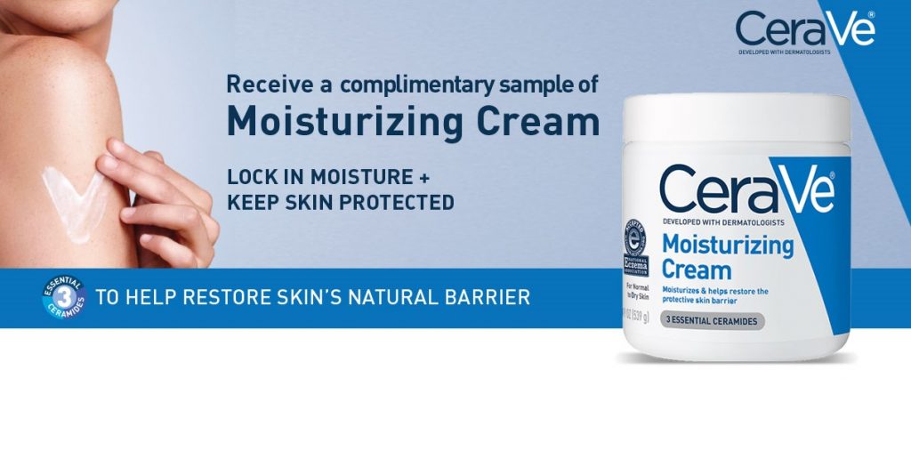 Free cerave moisturizing sample