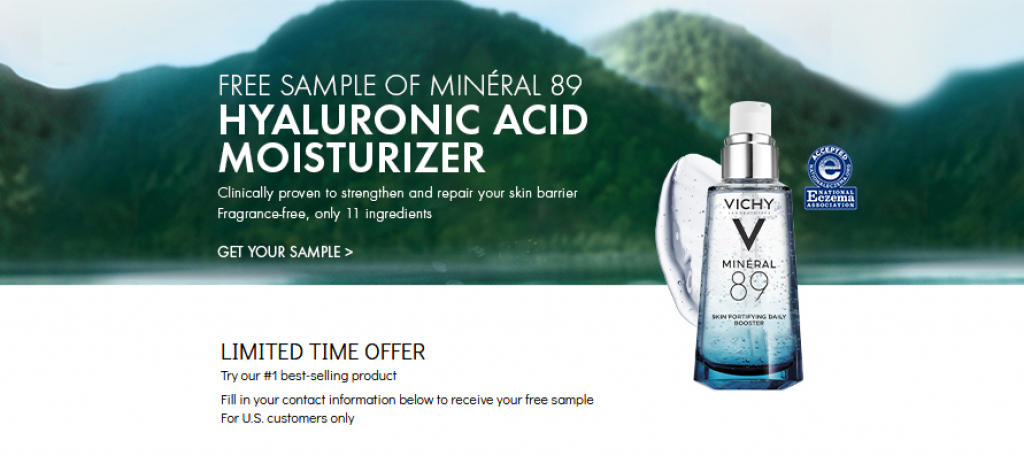 Get a FREE Vichy Mineral 89 Face Moisturizer sample