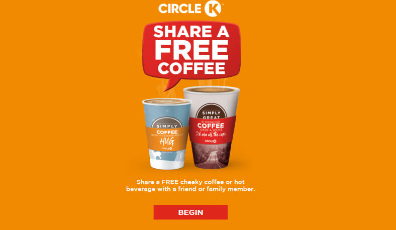 free coffe with circle k