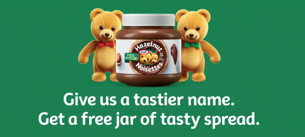 Free Kraft Hazelnut Spread Jar sample in Canada