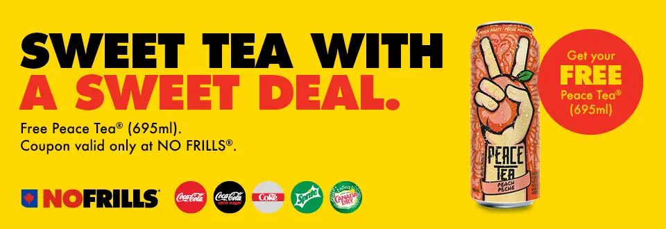 Grab a Free Peace Tea Can at No Frills with this new coupon