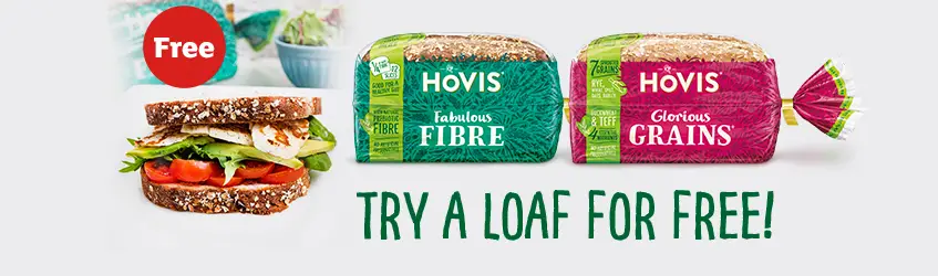 Grab a free loaf of Hovis Bread with your next online order at Sainsburys