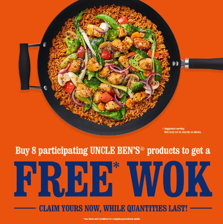 free uncle bens wok promotion (with purchase)