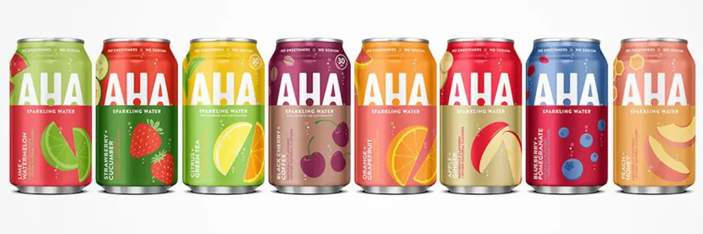 Free AHA Sparkling Water sample