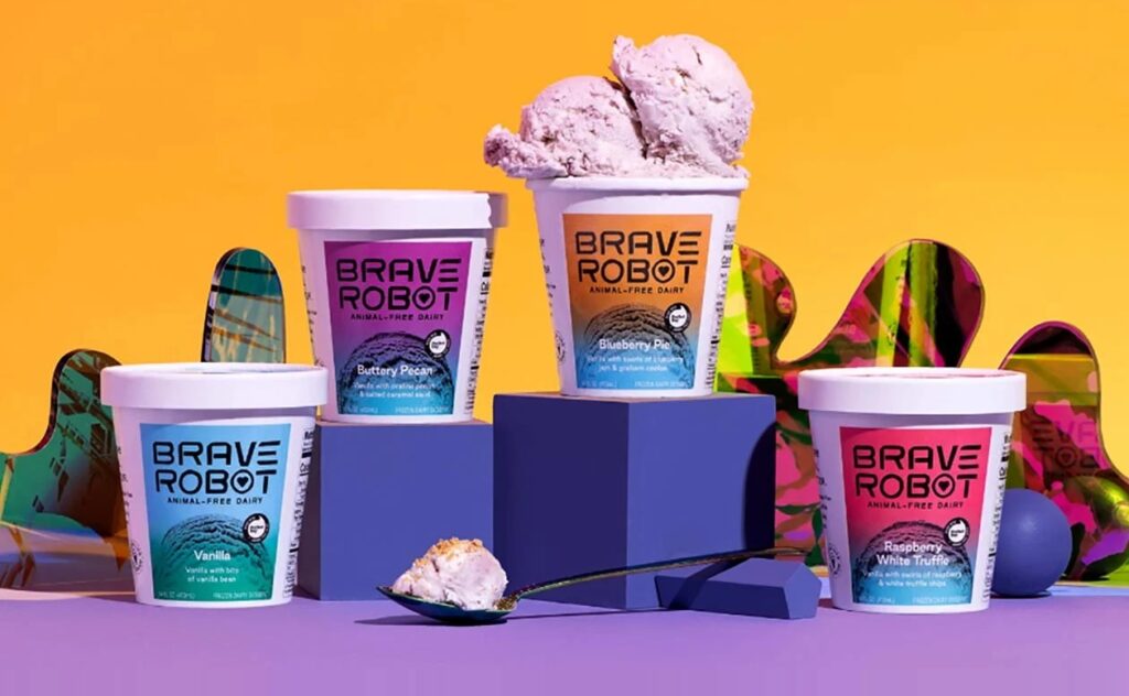 free brave robot pint vegan ice cream