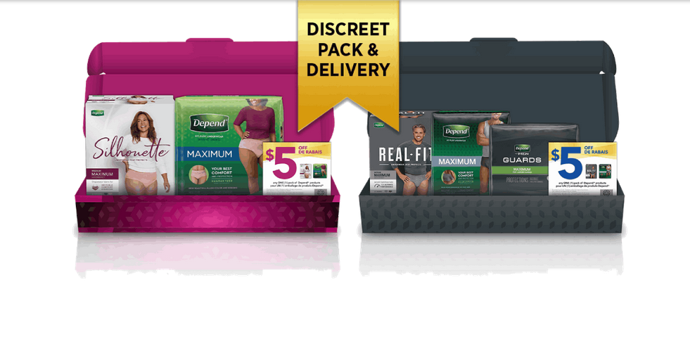 free depend underwear trial kit by mail in Canada