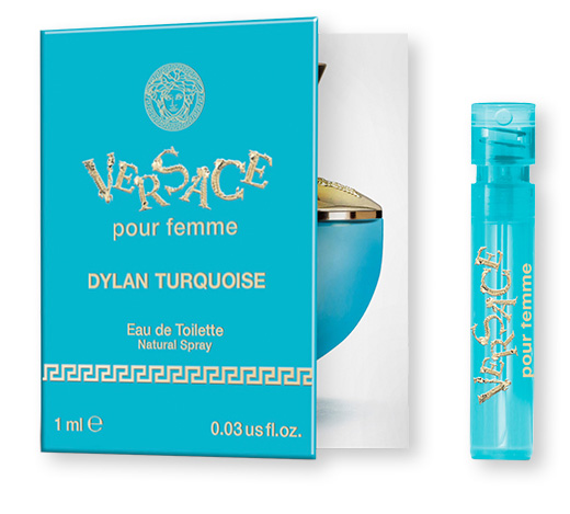 Free Versace Dylan Turquoise perfume sample with Boots