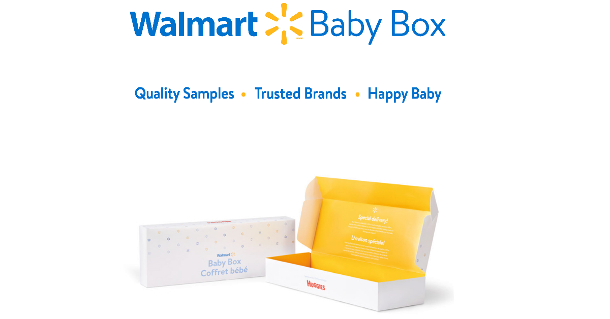 free walmart baby box sample to get by mail gratis