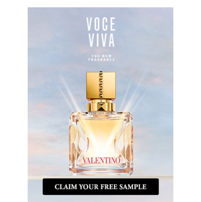 Possible free Valentino Voce Viva Parfum sample on Elle Magazine