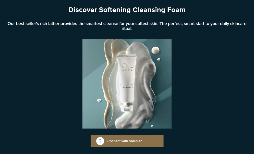 Free Cle de Peau Cleansing Foam sample with Sampler