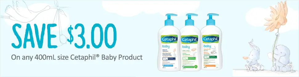 Cetaphil Coupons to save $3 on Baby Products