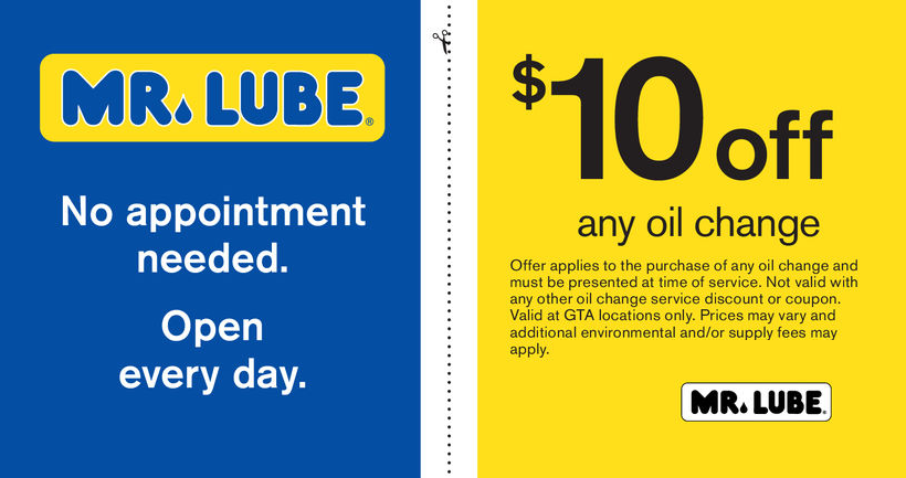 mr lube coupons canada