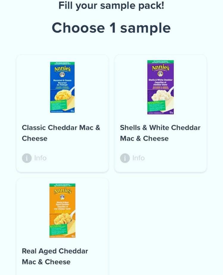 free annies mac & cheese sample