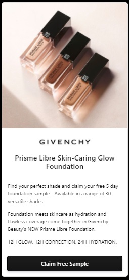 Free Givenchy Prisme Foundation sample