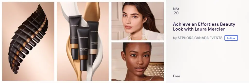 Sephora Canada Events Laura Mercier freebies