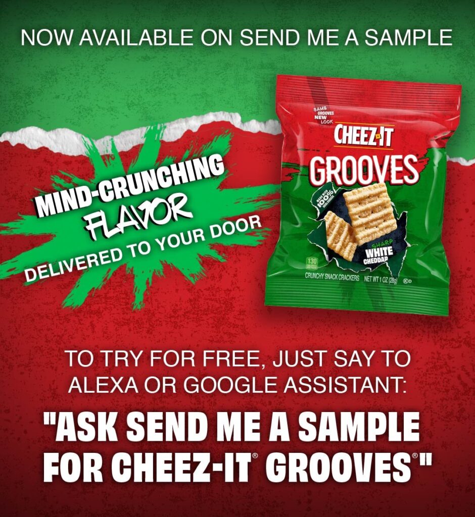 free cheez-it grooves sample Send Me A Sample US