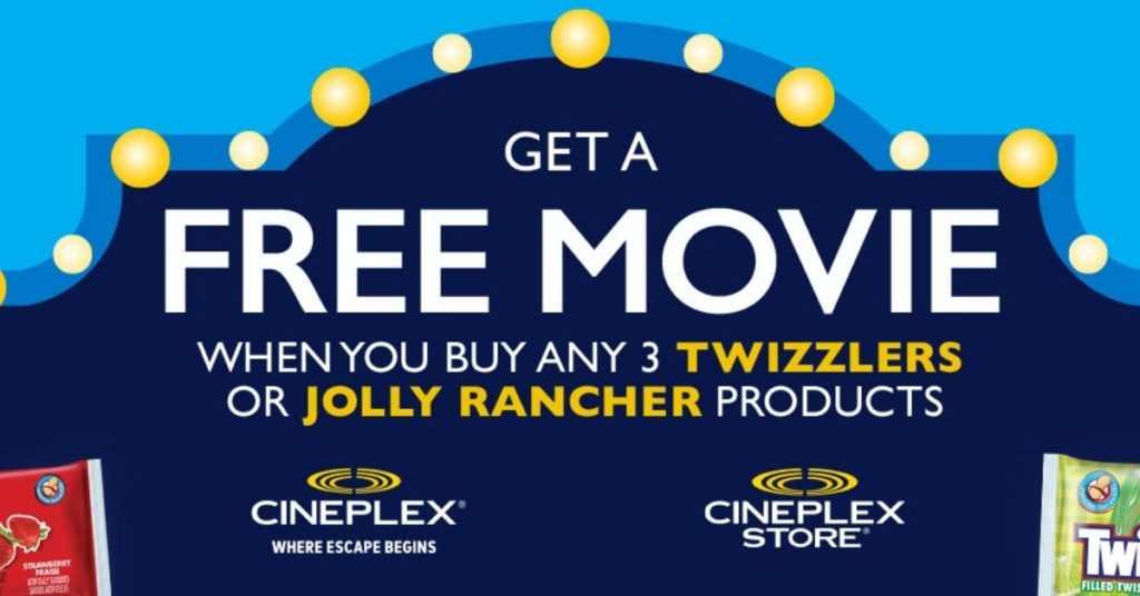 free cineplex movie sweet escape hershey promotion
