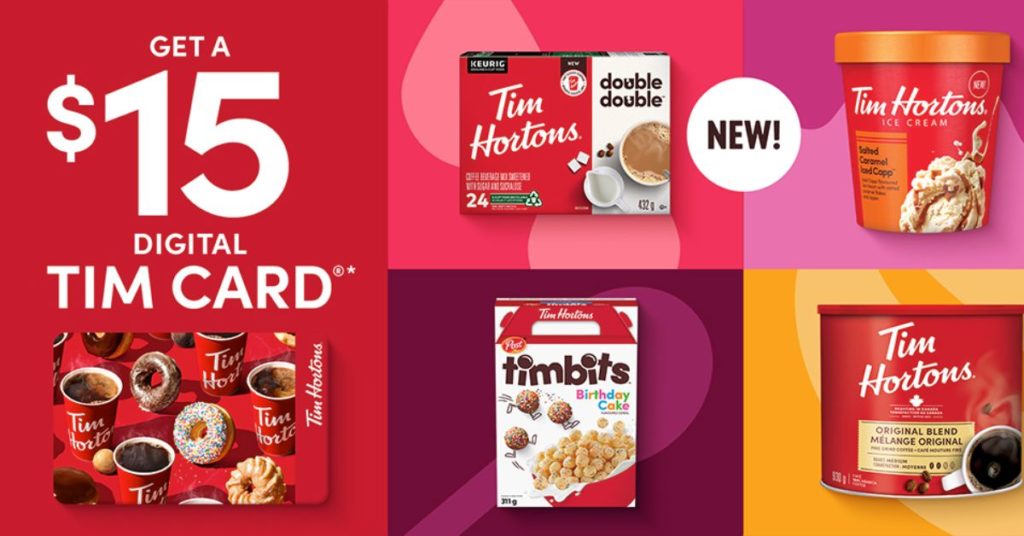 Tims at home promotion canada free timcards