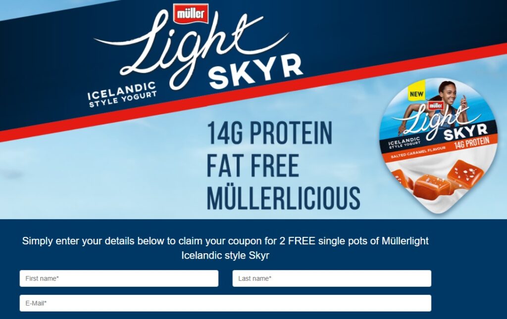 free mullerlight skyr yogurt coupon
