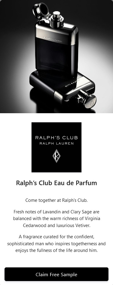 ralph's club free sample