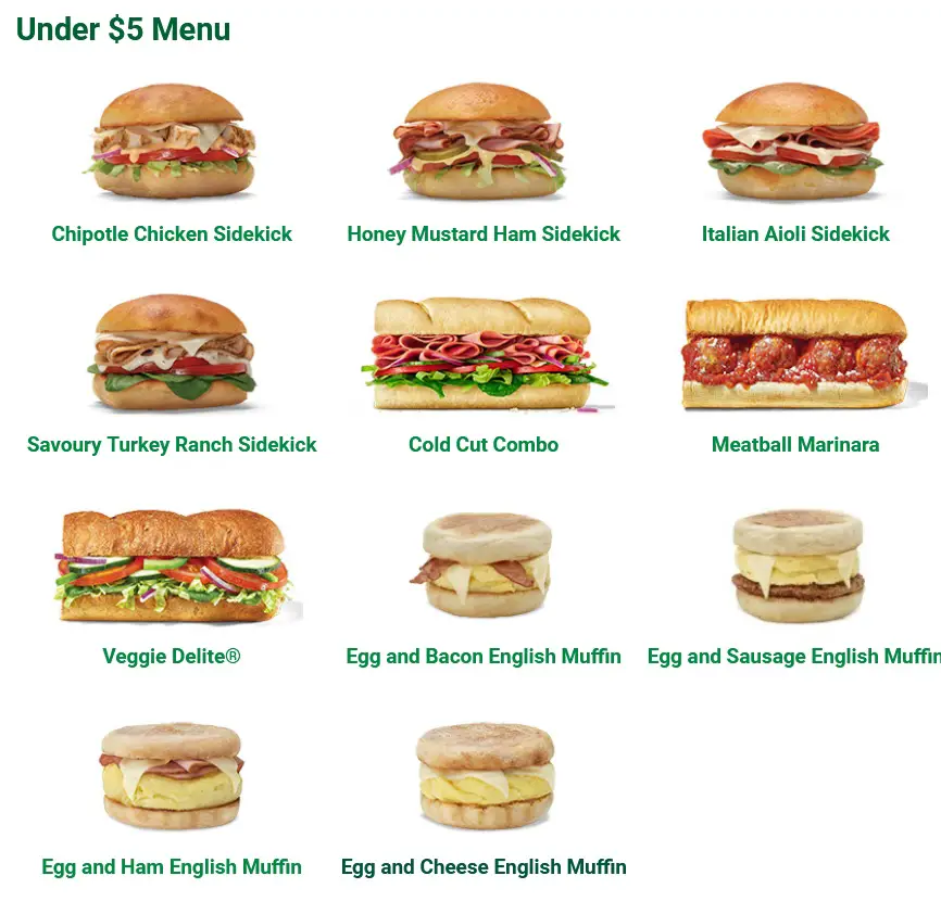 Printable Subway Menu Martin Printable Calendars