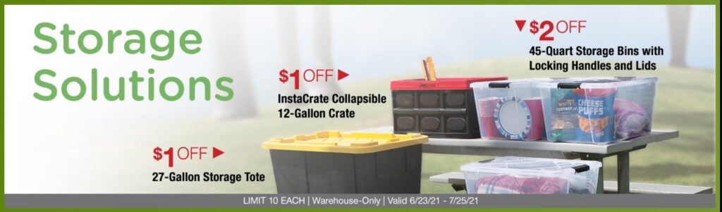 Costco July 2021 Coupon Book Storage Solutions