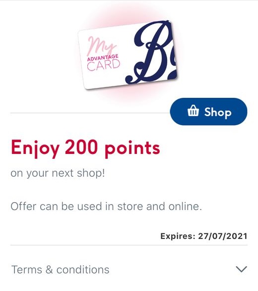 200 Free Boots Points via the app