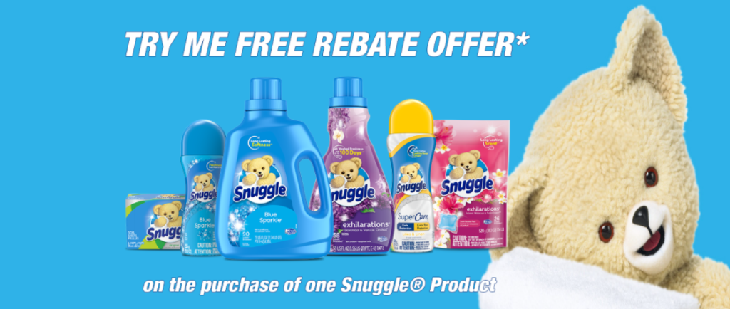 snuggle rebate try me free offer
