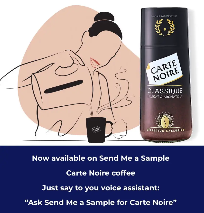 carte noire coffee send me a sample