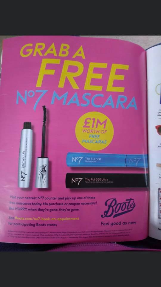 free no7 mascara boots