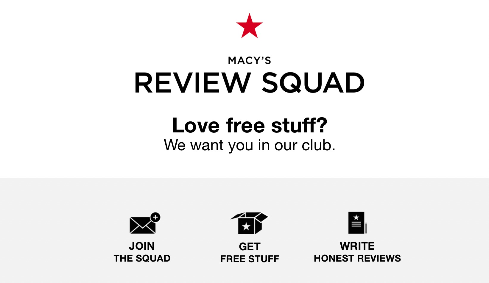 Macys Review Squad Get me FREE Samples