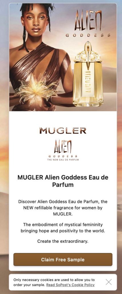 mugler alien goddess sopost