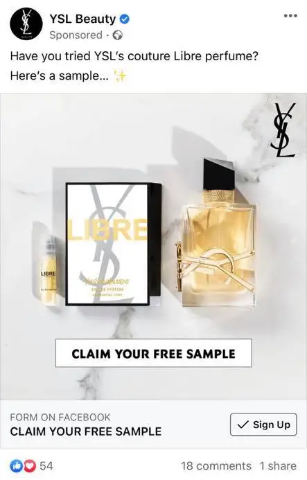 libre ysl sample