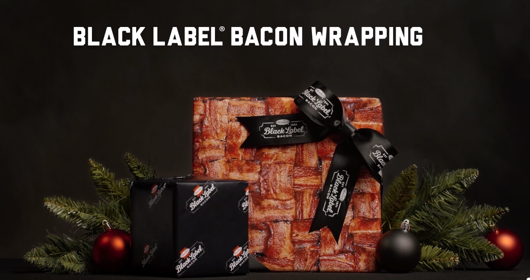 Free Hormel Bacon Wrapping Paper black label