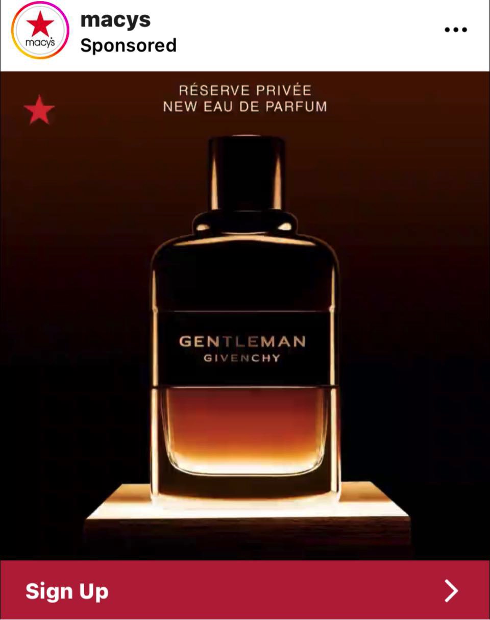 macys perfume sample Givenchy Gentleman