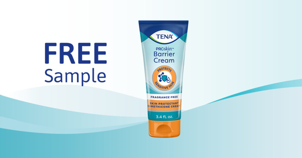 TENA Barrier cream samples wipes