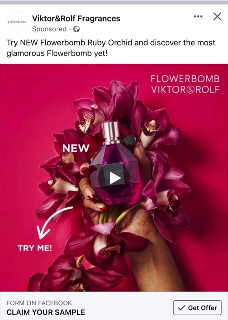 Viktor&Rolf Flowerbomb perfume samples