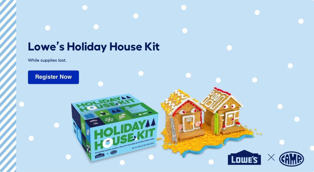 free lowes holiday house kit winterfest