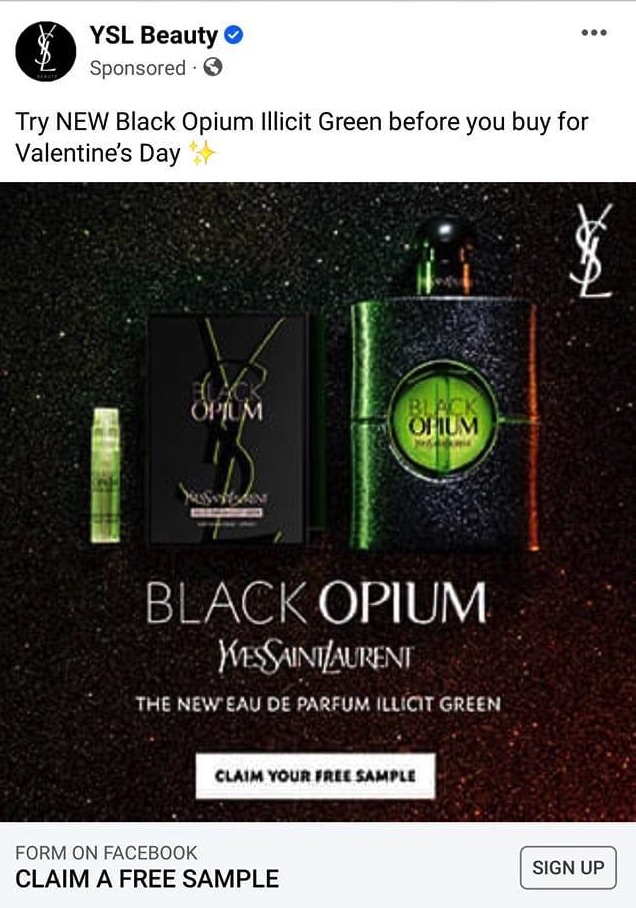 YSL Black Opium Illicit Green sample
