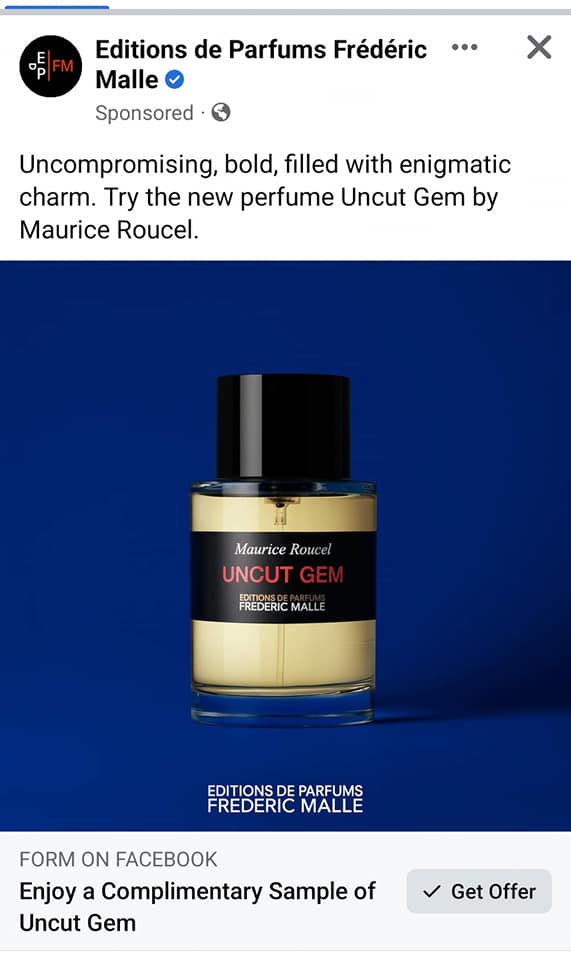 Frederic Malle Uncut Gem perfume samples