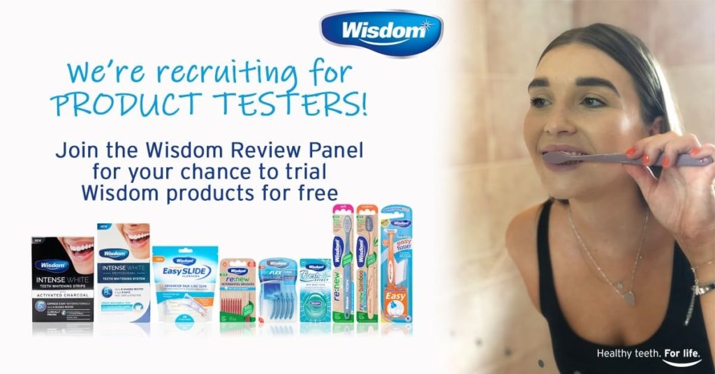 Free Wisdom Toothbrush and oral care products to review