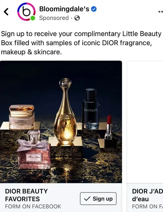 Dior Beauty Sample Box Bloomingdales