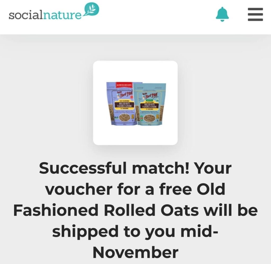Free Bob's Red Mill Old Fashioned Rolled Oats
