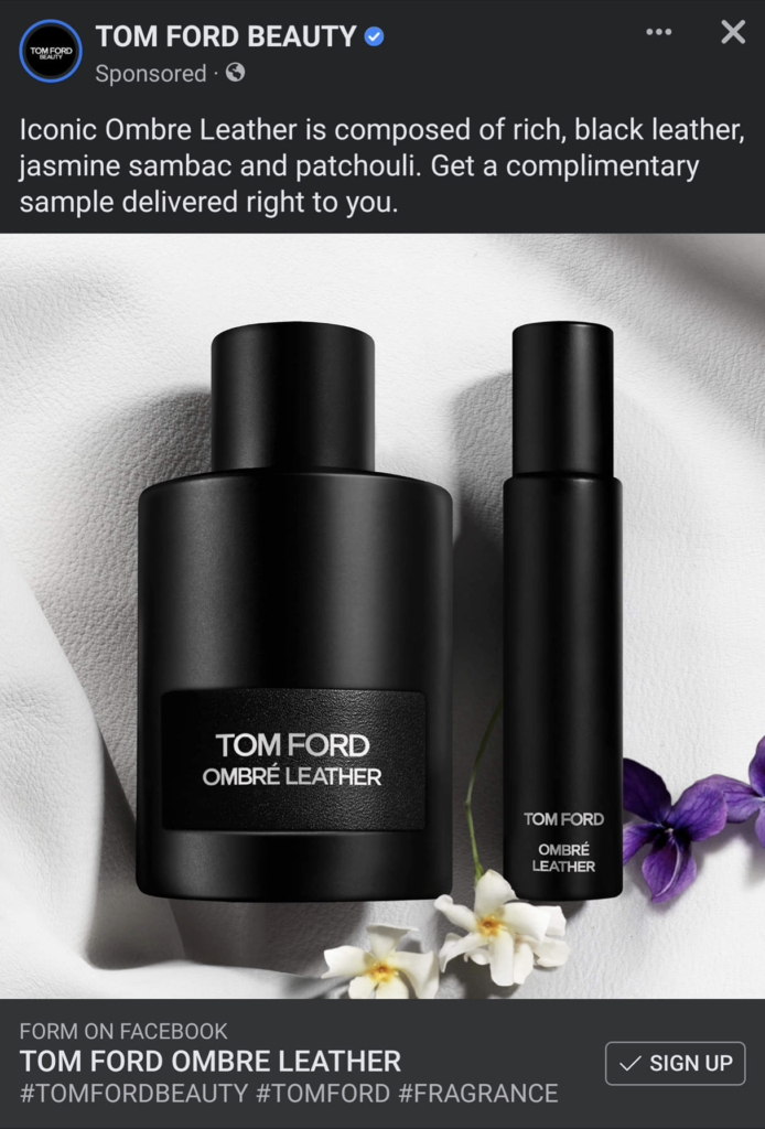 tom ford ombre leather sample usa